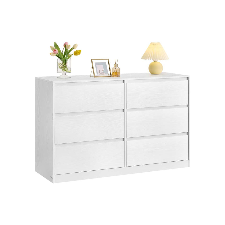 Chest of Drawers – Wood – Snow White – Six Drawer Storage Organizer