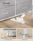 6-Drawer Dresser – Fabric – Cloud White and Dove Grey – Includes Side Pockets and Drawer Dividers