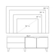 TV Cabinet – Engineered Wood – Rustic Brown – Suitable for TVs up to 60 Inches with Adjustable Shelves