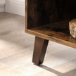 TV Cabinet – Engineered Wood – Rustic Brown – Suitable for TVs up to 60 Inches with Adjustable Shelves