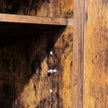 TV Cabinet – Engineered Wood – Rustic Brown – Suitable for TVs up to 60 Inches with Adjustable Shelves