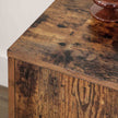Retro TV Stand – Wood – Dark Brown – Mid-Century Modern Design for Flat Screen TVs and Consoles