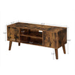 Retro TV Stand – Wood – Dark Brown – Mid-Century Modern Design for Flat Screen TVs and Consoles