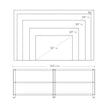 TV Stand – Steel Frame – Rustic Brown and Black – For TVs up to 70 Inches with Shelves