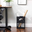 Umbrella Stand – Metal – Black – Rectangular with Removable Drip Tray and 4 Hooks