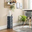 Umbrella Stand – Metal – Anthracite Grey – Square Design with Drip Tray and Hooks