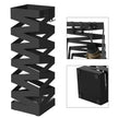 Umbrella Rack – Metal – White – Includes Hooks and Drip Tray