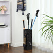 Umbrella Stand – Metal – Black – Includes Drip Tray and Hooks