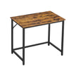 Office Desk – Steel – Hazelnut Brown and Black – Industrial Design, Simple Assembly, 100 x 50 x 75 cm