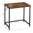 Office Desk – Steel – Hazelnut Brown and Black – Industrial Design, Simple Assembly, 100 x 50 x 75 cm