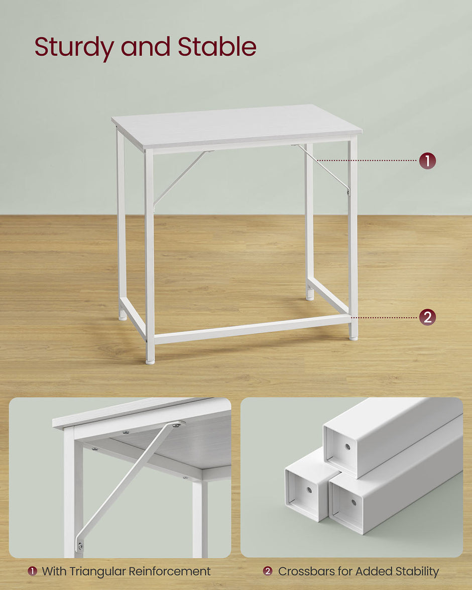 Computer Desk – Steel – Hazelnut Brown and Black – Industrial Design with Simple Assembly