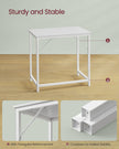 Computer Desk – Steel – Hazelnut Brown and Black – Industrial Design with Simple Assembly
