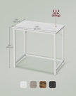Computer Desk – Steel – Hazelnut Brown and Black – Industrial Design with Simple Assembly
