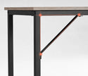 Computer Desk – Metal – Rustic Brown – Industrial Design, Easy Assembly
