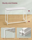 Small Office Desk – Wood – Maple White and Cloud White – Industrial Design, Simple Assembly