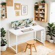 Computer Desk – Metal – Rustic Brown – Industrial Design, Easy Assembly