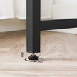 Computer Desk – Steel – Hazelnut Brown and Black – Industrial Design – 100 x 50 x 75 cm