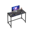 Computer Desk – Steel – Hazelnut Brown and Black – Industrial Design