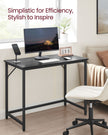 Computer Desk – Steel – Hazelnut Brown and Black – Industrial Design