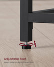 Computer Desk – Steel – Hazelnut Brown and Black – Industrial Design
