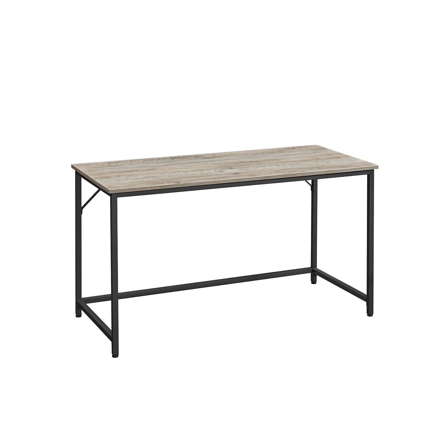 Computer Desk – Steel – Heather Greige and Ink Black – Industrial Design