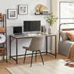 Computer Desk – Steel – Heather Greige and Ink Black – Industrial Design