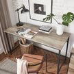Computer Desk – Steel – Heather Greige and Ink Black – Industrial Design