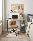 Writing Desk – Steel – Modern – Versatile Shelving Options