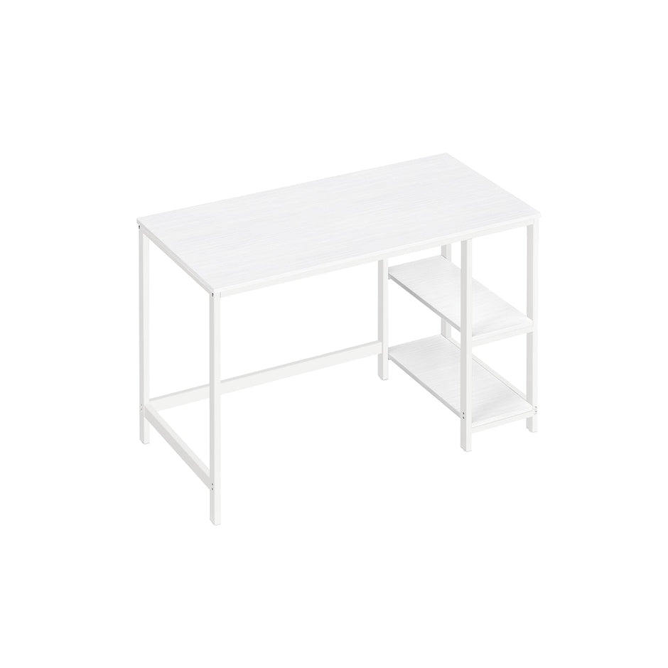 Writing Desk – Steel – Modern – Versatile Shelving Options