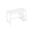 Writing Desk – Metal and Wood – Rustic Brown – Versatile Shelving Option