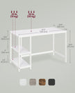 Writing Desk – Steel – Modern – Versatile Shelving Options