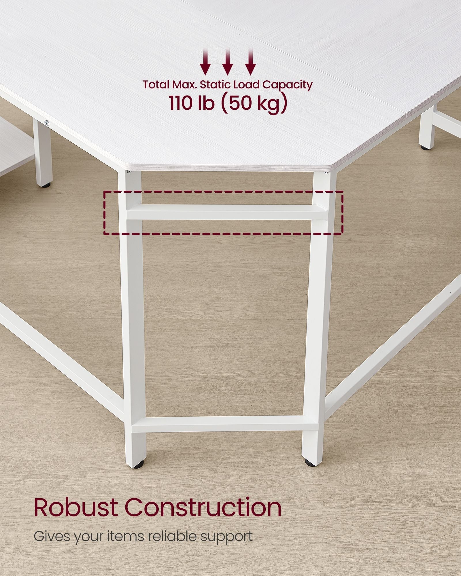 L-Shaped Corner Computer Desk – Wood – Rustic Brown – Space-Saving Design with Shelf