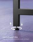 L-Shaped Computer Desk – Wood – Ebony Black and Ink Black – Industrial Design, Space-Saving