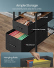 Gaming Desk – Wood – Rustic Brown – LED Lights, Built-In Power Outlets, Monitor Shelf, 2 Drawers, USB Ports