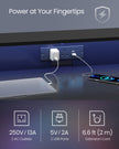 Gaming Desk – Carbon Black – LED Lights – Built-In Power Outlets, Monitor Shelf, Suitable for Bedroom and Office
