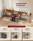 L Shaped Corner Desk - 120x80 - Particleboard & Steel - Power Outlets - 2 USB Ports