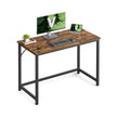 Computer Desk – Metal – Rustic Brown – Industrial Design, Simple Assembly, 100 x 50 x 76 cm
