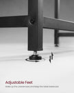 Computer Desk – Metal – Rustic Brown – Industrial Design, Simple Assembly, 100 x 50 x 76 cm