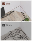 Corner Desk – Wood – Rustic Brown – Space-Saving L-Shaped Workstation with Shelf