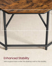 L-Shaped Corner Desk – Wood and Metal – Greige and Black – Space-Saving Industrial Design