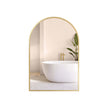 Arched Wall Mirror – Aluminium – Ink Black – Safety Film, Easy Installation