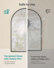 Arched Wall Mirror – Aluminium – Ink Black – Safety Film, Easy Installation