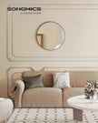 Round Wall Mirror – Metal – 76 cm – Modern Design, Easy to Install