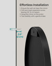 Round Wall Mirror – Metal – 40.7 cm – Easy to Install, Modern Design