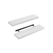 Floating Wall Shelf – Wood – Maple White – Versatile Display for Home Decor
