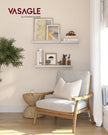 Floating Wall Shelf – Wood – Maple White – Versatile Display for Home Decor