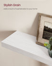 Floating Wall Shelf – Wood – Maple White – Versatile Display for Home Decor