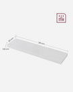 Floating Wall Shelf – Wood – Maple White – Versatile Display for Home Decor
