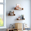 2-Tier Countertop Storage Shelf – Wood – Rustic Brown – Versatile for Home and Office Use