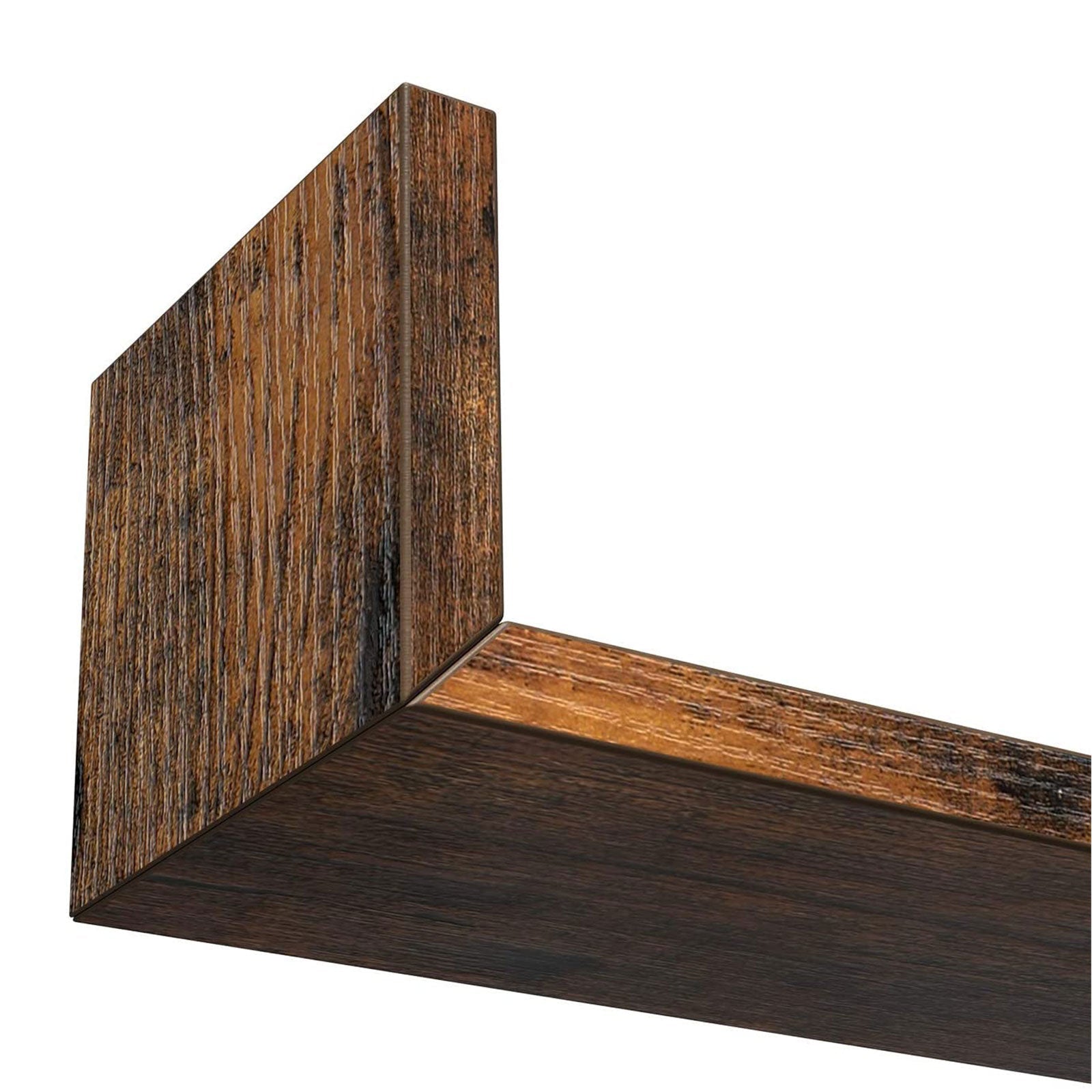 2-Tier Countertop Storage Shelf – Wood – Rustic Brown – Versatile for Home and Office Use